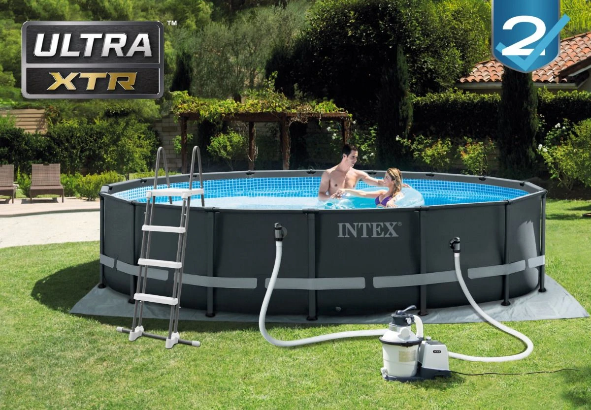 Intex 16ft X 48" Ultra XTR Frame Pool Set With Filter Pump - Round - Collection Only 2 Intex 16ft X 48" Ultra XTR Frame Pool Set With Filter Pump - Round - Collection Only - Image 2