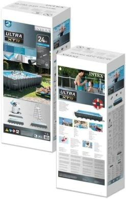 Intex 24ft X 12ft X 52" Ultra XTR Frame Pool Set With Filter Pump – Rectangular – Collection Only -Pool Supplies Shop 26364 box