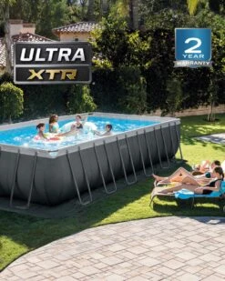 Intex 24ft X 12ft X 52" Ultra XTR Frame Pool Set With Filter Pump – Rectangular – Collection Only -Pool Supplies Shop 26364 inuse warranty