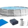 Intex 14ft X 42" Prism Frame Pool Set With Filter Pump – Round – Collection Only
