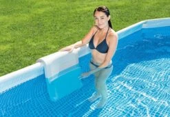 Intex Pool Foldable Seat Bench -Pool Supplies Shop 28053 in use2