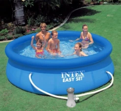 Intex 28122 10ft X 30" Easy Set Round Pool With Filter Pump -Pool Supplies Shop 28122 easy set pool round 10ft with filter pump 2