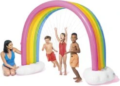 Intex Inflatable Rainbow Cloud Sprinkler (3+ Years) -Pool Supplies Shop 56597 in use 2