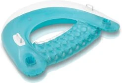 Intex Inflatable Pool Lounger | Sit' N Float - Teal (58" X 39")