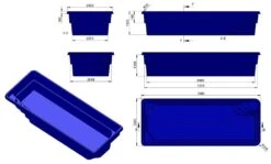 Fibreglass Pool Montecito 24'11" X 10' Complete Kit (Pastel Colour) 19 Fibreglass Pool Montecito 24'11" X 10' Complete Kit (Pastel Colour) -Pool Supplies Shop 7013080p montecito fibreglass pool dimension drawings