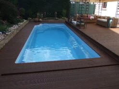 Fibreglass Pool Houston 31'2" X 12'4" Complete Kit (Metallic Finish) -Pool Supplies Shop houstonm fibreglass pool use gallery