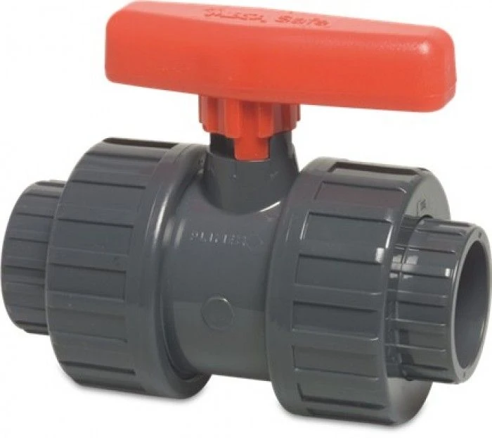 Mega Ball Valve With Double Union PVC-U 63 Mm - Type Safe 600 (with Secure Ball) 1 Mega Ball Valve With Double Union PVC-U 63 Mm - Type Safe 600 (with Secure Ball)