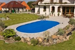 30ft X 15ft Oval Swimming Pool Solar Cover 200 Micron -Pool Supplies Shop pool solar cover 30ft x 15ft oval 200 micron pbc9.1x4.6 3