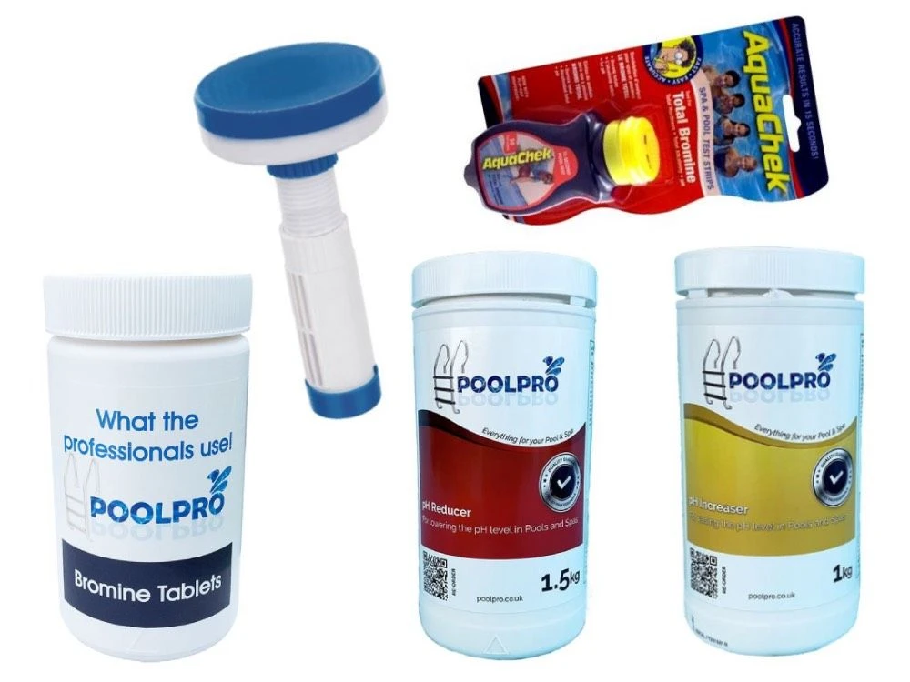 Basic Hot Tub Chemical Kit (with 1 Kg Bromine Tablets) 1 Basic Hot Tub Chemical Kit (with 1 Kg Bromine Tablets)