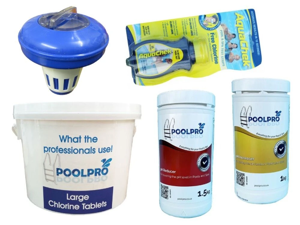 Basic Pool Chemical Kit (with 2 Kg Large Chlorine Tablets)
