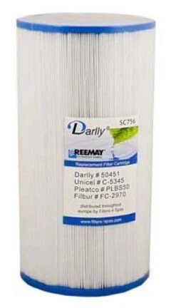 SC756 - 25cm Hot Tub Filter Cartridge For Multiple Spas