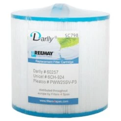 SC798 - 13cm Hot Tub Filter Cartridge For Sunrise Spas