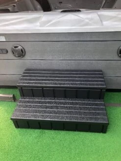 Hot Tub Steps (with Storage) - Black